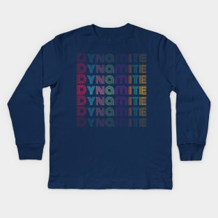 Dynamite Stacked Kids Long Sleeve T-Shirt